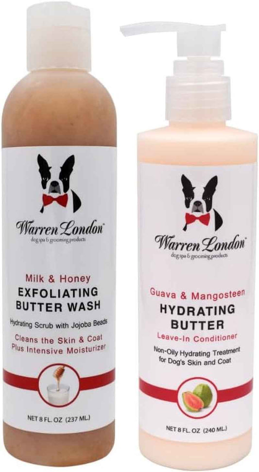Warren London Dog Shampoo Conditioner Combo Detangler Moisturizer 8oz