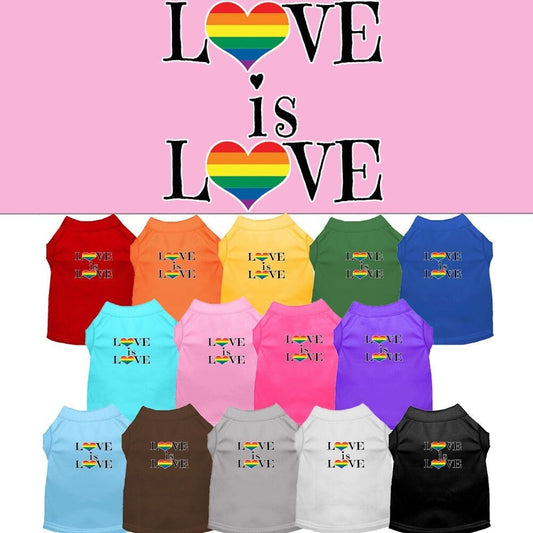 Pet Shirt "Love Is Love"
